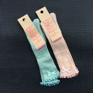 LeBig kids glitter knee hi 1-2yr with ruffle & bow
